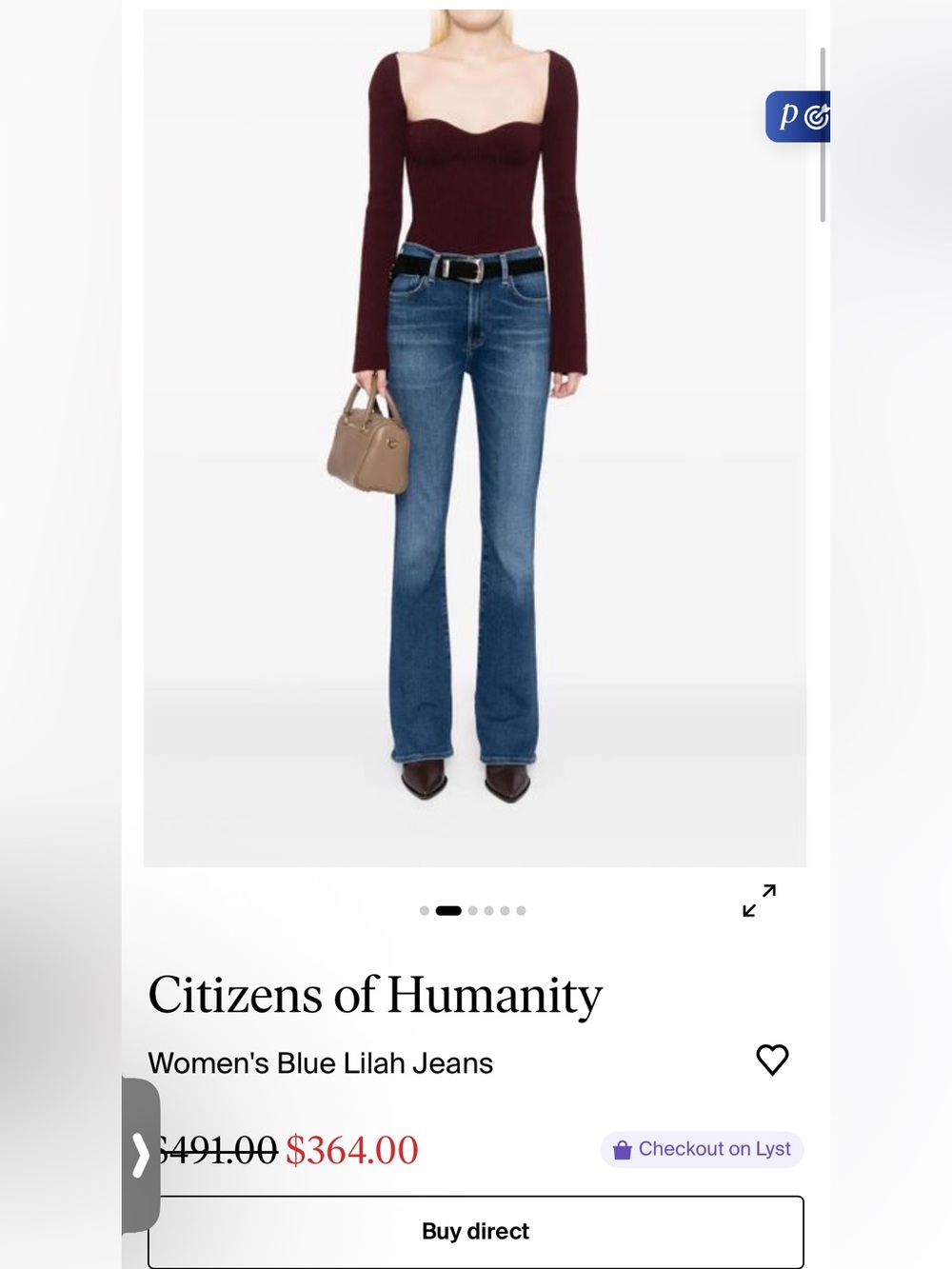 Citizens of Humanity LILAH PREMIUM VINTAGE JEANS SOLD OUT!